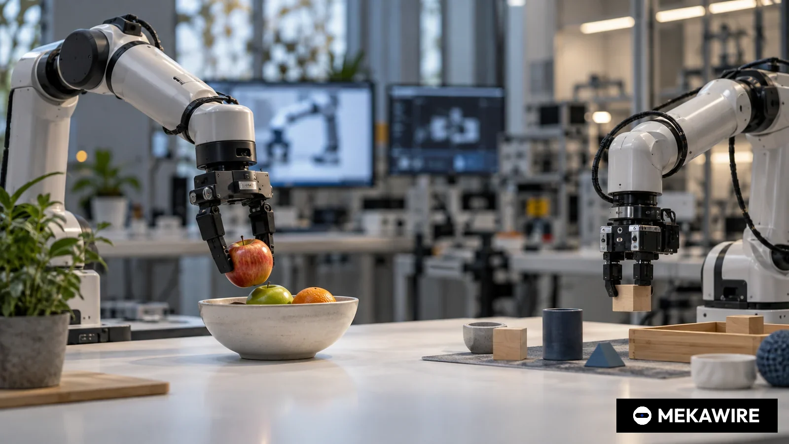 Google DeepMind lässt Roboter mit Gemini Robotics 1.5 vor dem Handeln nachdenken und öffnet das Planungsmodell für Entwickler (Illustration: MEKAWIRE)