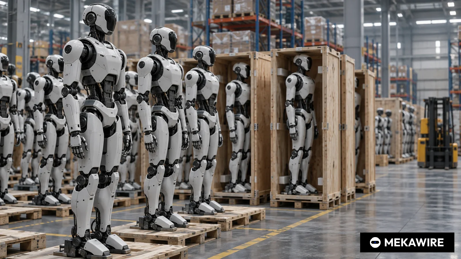 中国UBテック、人型ロボ量産出荷の1週間後に31億香港ドル調達 7割5分をサプライチェーン買収に (イラスト:MEKAWIRE)