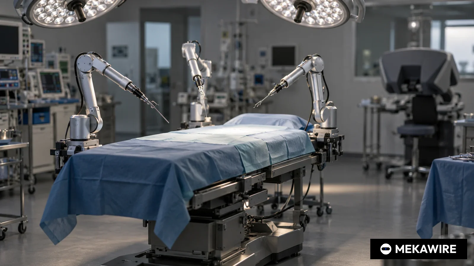 Johnson & Johnson files Ottava surgical robot with the FDA, seeking a De Novo route into general surgery (Illustration by MEKAWIRE)