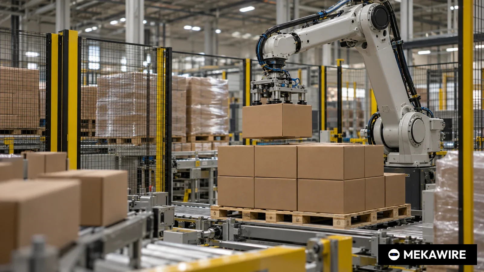 Doosan Robotics pays $27.2 million for 89.59% of Pennsylvania integrator ONExia to sell US packaging cells built around its arms (Illustration by MEKAWIRE)