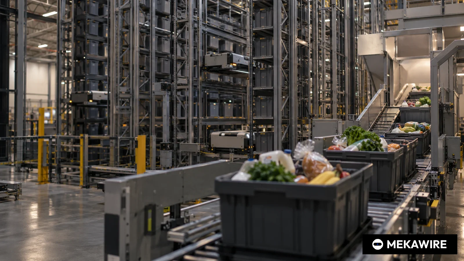 Symbotic buys Walmart's robotics unit for $200 million and wins a 400-system store pickup order backed by $520 million in Walmart development fees (Illustration by MEKAWIRE)